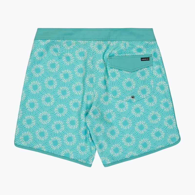 Pantaloni scurți de baie pentru bărbați Quiksilver Surfsilk Scallop 18" Aqua Ocean Mayhem 2
