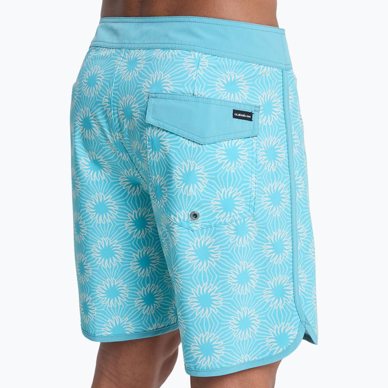 Pantaloni scurți de baie pentru bărbați Quiksilver Surfsilk Scallop 18" Aqua Ocean Mayhem 8