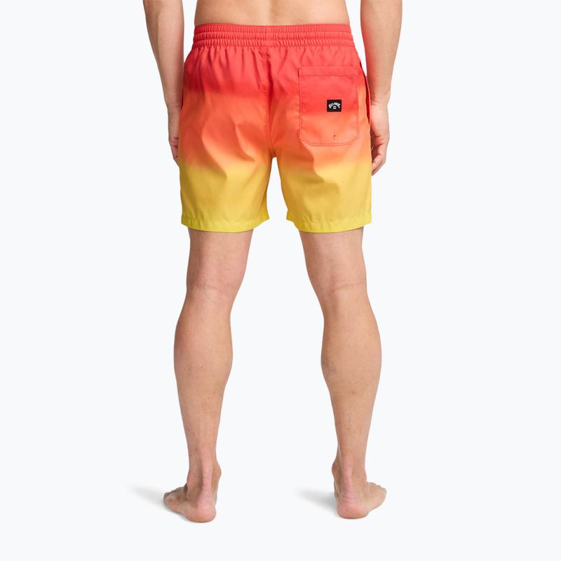 Șorturi de baie pentru bărbați Billabong All Day Fade Layback retro yellow 3