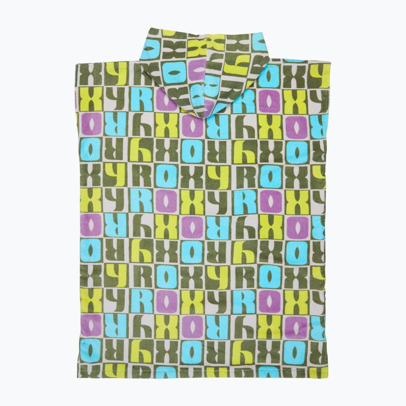 Poncho pentru copii ROXY RG Stay Magical Printed oil green letter up 2