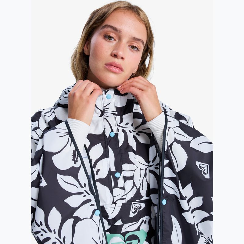 Poncho pentru femei ROXY Midnight Rain anthracite the big mo 4