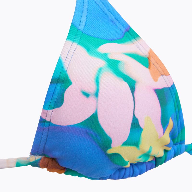 Top de costum de baie Billabong Sol Searcher Multi Triangle aqua flores 3