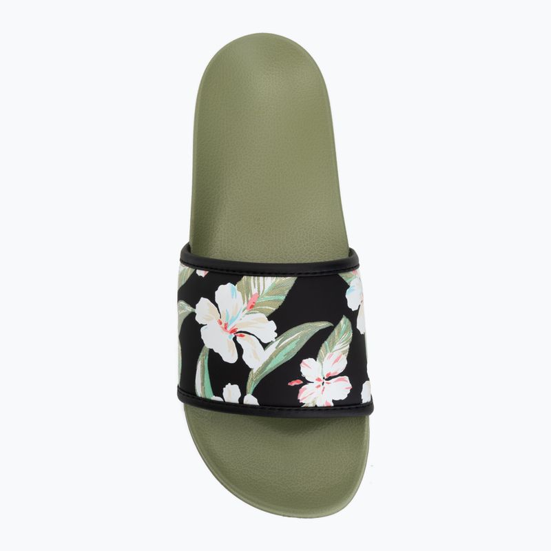 Șlapi pentru femei ROXY Slippy IV oil green 5