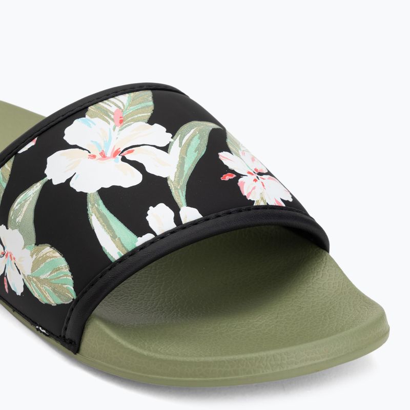 Șlapi pentru femei ROXY Slippy IV oil green 7
