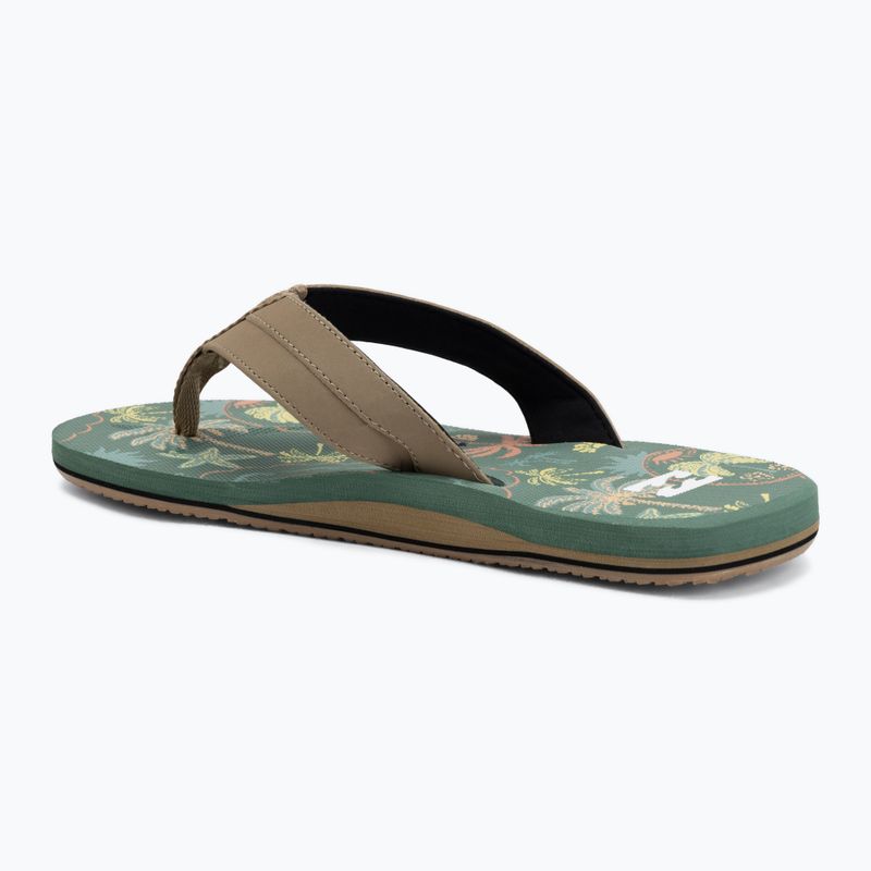 Șlapi pentru bărbați Billabong All Day Impact Print moss green 3