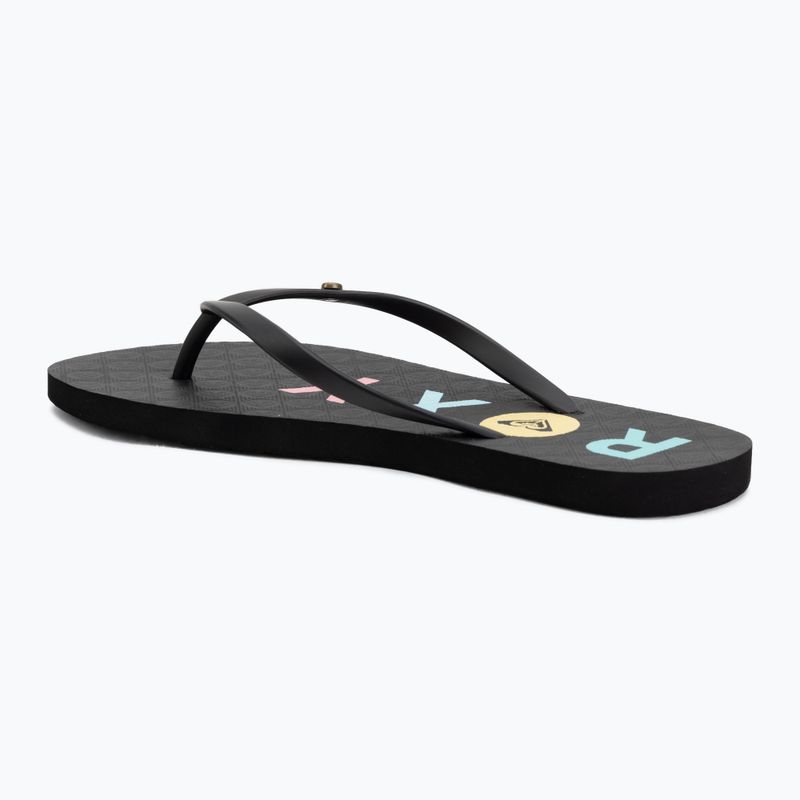 Șlapi pentru femei ROXY Sandy III black/rainbow 3