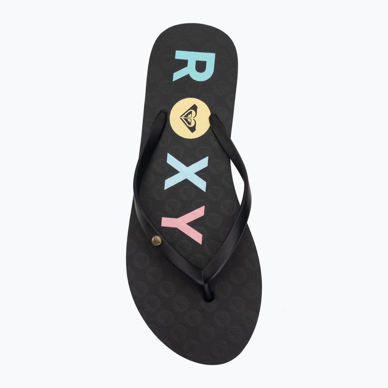 Șlapi pentru femei ROXY Sandy III black/rainbow 5