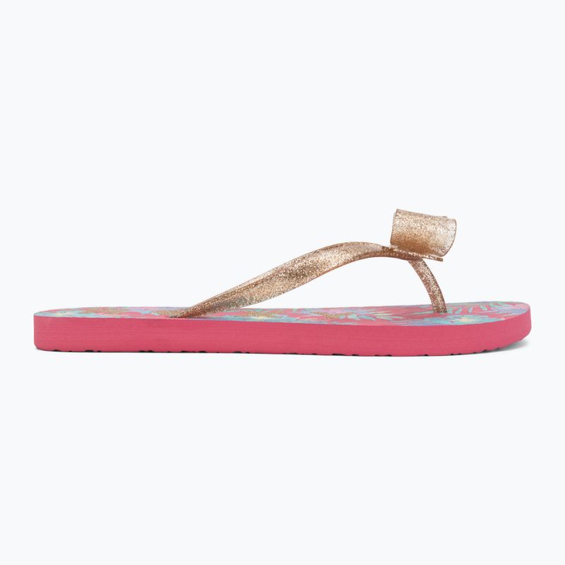 Șlapi pentru copii ROXY Lulu IV pink multi camo 2
