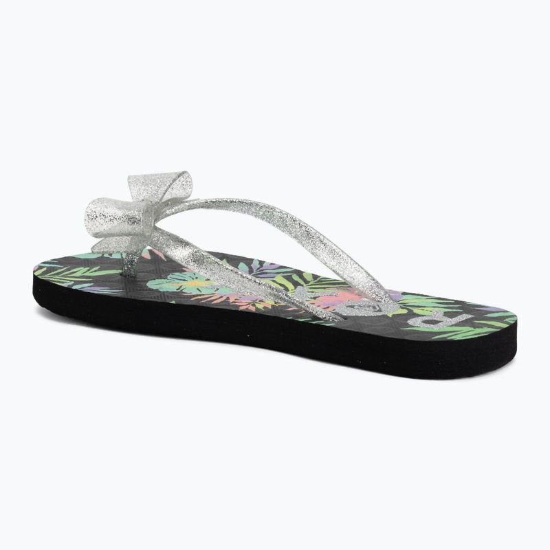 Șlapi pentru copii ROXY Lulu IV black multi 1 3