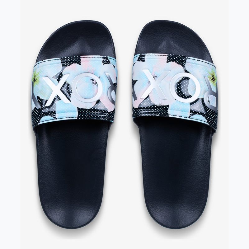 Șlapi pentru femei ROXY Slippy II Printed black multi 1 2