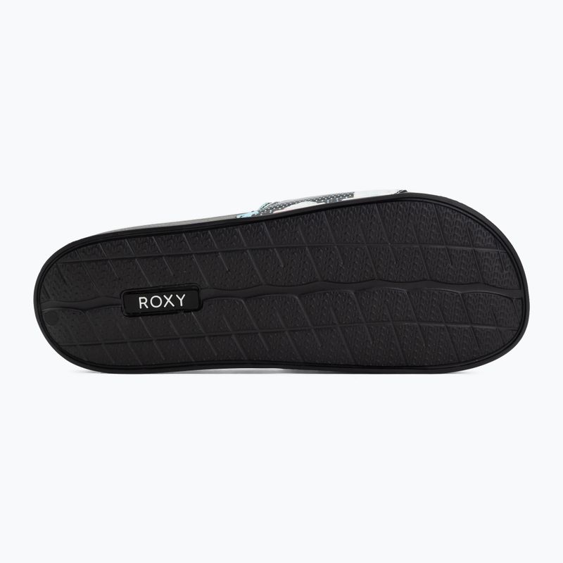 Șlapi pentru femei ROXY Slippy II Printed black multi 1 4