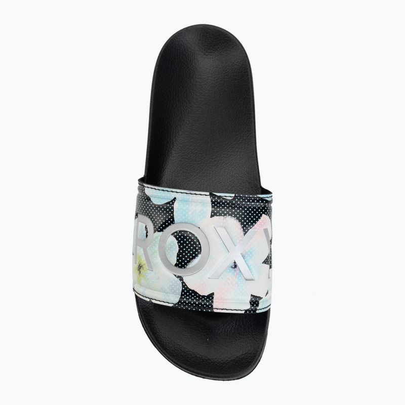 Șlapi pentru femei ROXY Slippy II Printed black multi 1 5
