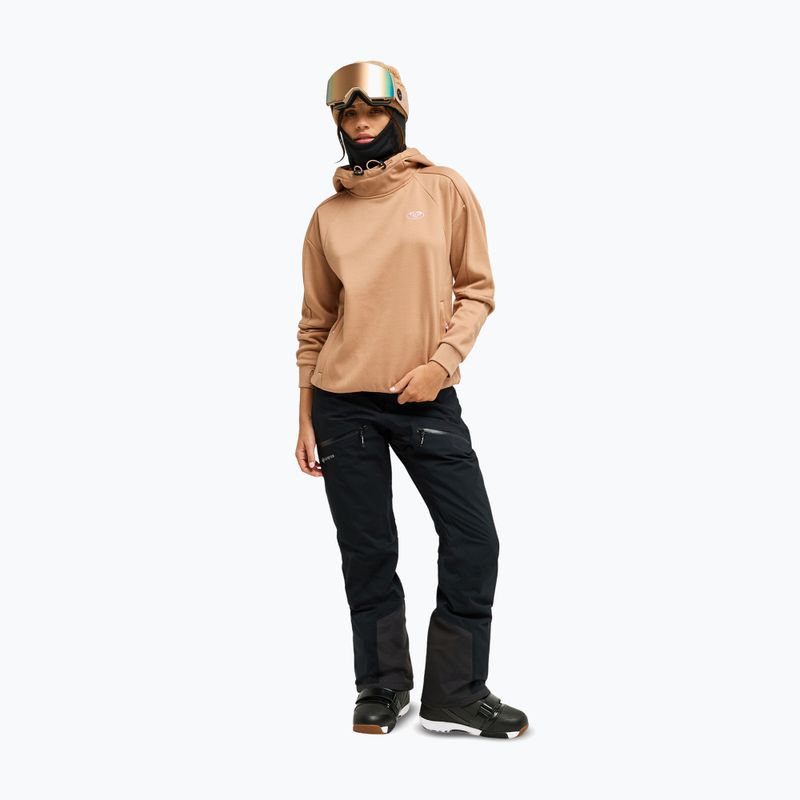 Hanorac de snowboard pentru femei ROXY Liberty Hoodie cafe au lait 2