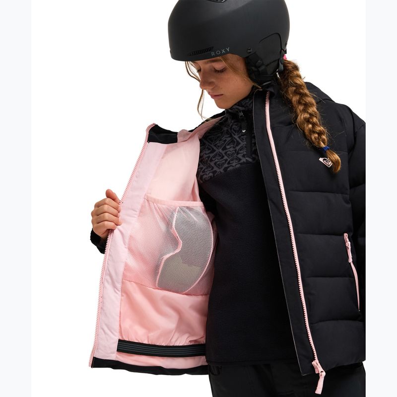 Geacă de snowboard pentru copii ROXY Snowyhill Puffy true black 5