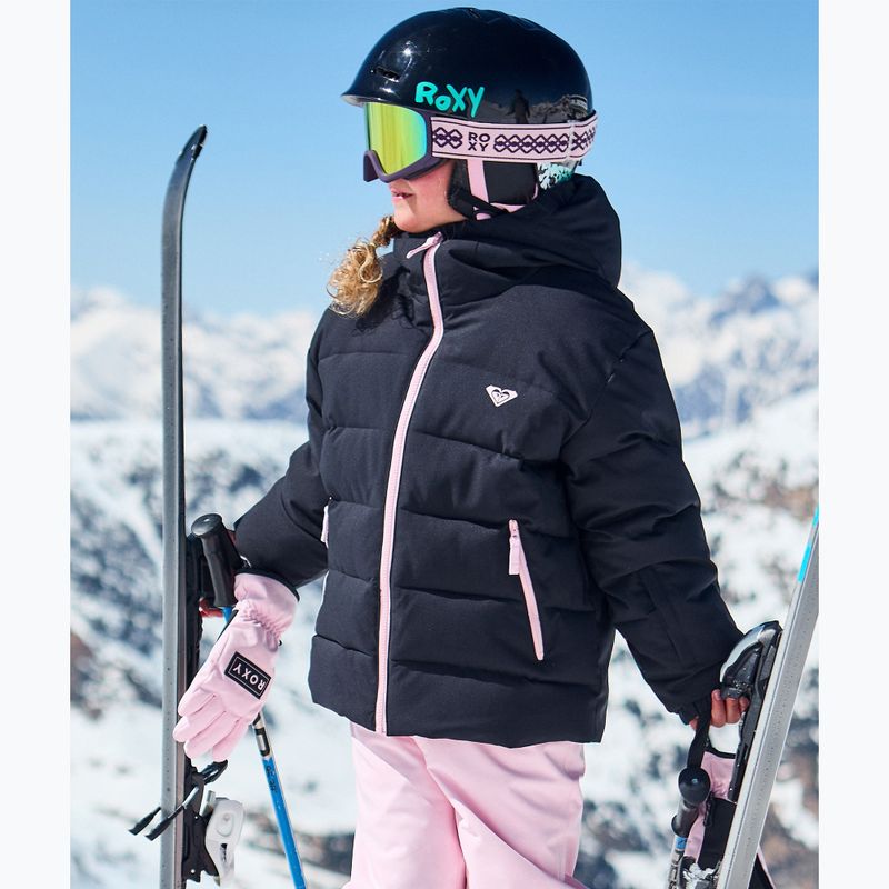 Geacă de snowboard pentru copii ROXY Snowyhill Puffy true black 8