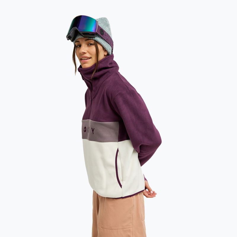 Bluză fleece pentru femei ROXY Icedrift Layer blackberry wine 4