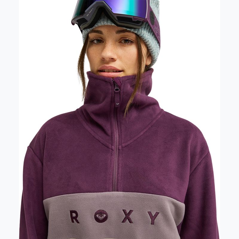 Bluză fleece pentru femei ROXY Icedrift Layer blackberry wine 5
