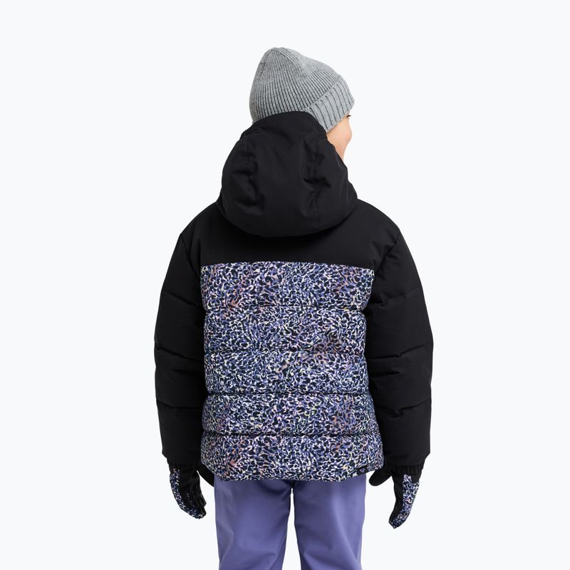 Geacă de snowboard pentru copii ROXY Snowyhill Printed Puffy true black wildin out rg 3