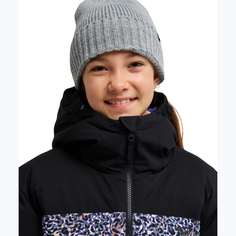 Geacă de snowboard pentru copii ROXY Snowyhill Printed Puffy true black wildin out rg 4