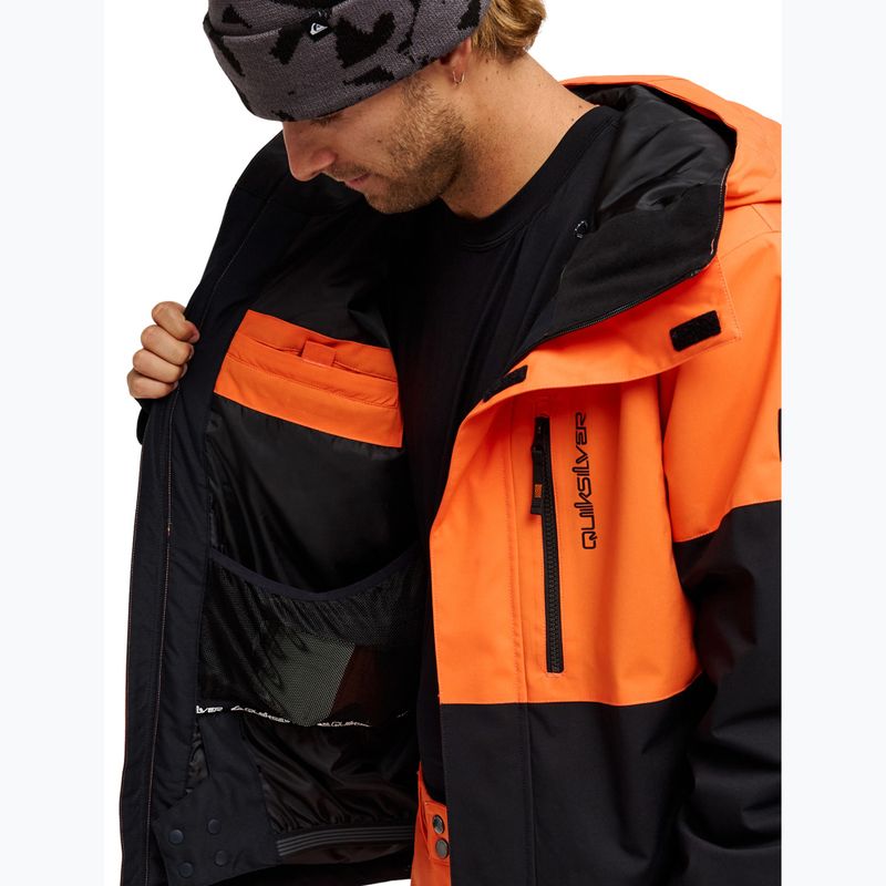 Geacă de snowboard pentru bărbați Quiksilver Titano 10K vermillon 6