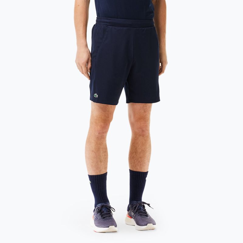 Pantaloni scurți de tenis pentru bărbați Lacoste GH1089 5FS albastru marin