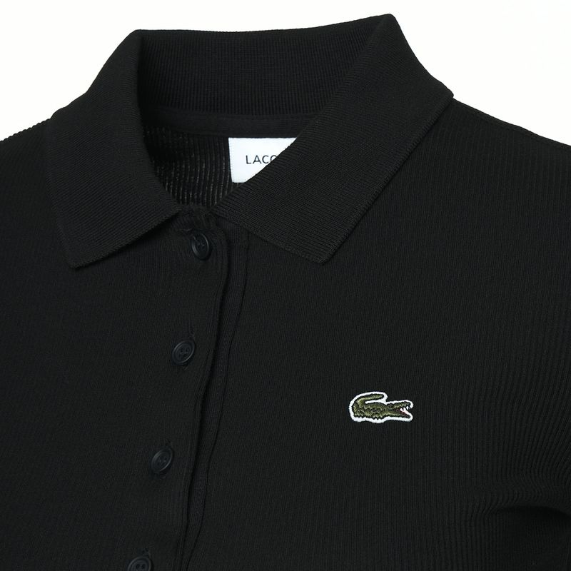 Tricou polo pentru femei Lacoste DF5377 black 3