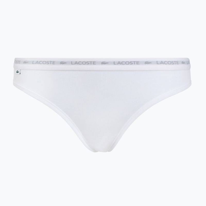 Chiloți pentru femei Lacoste 8F1338 3 perechi black/white/silver chine 2