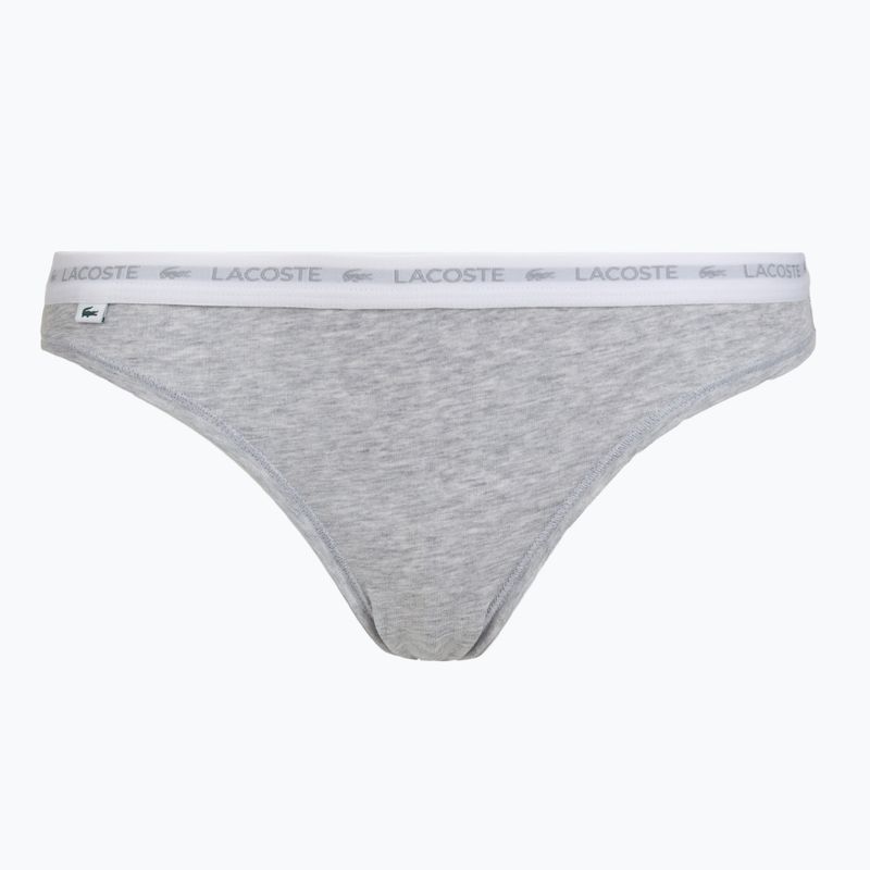 Chiloți pentru femei Lacoste 8F1338 3 perechi black/white/silver chine 5