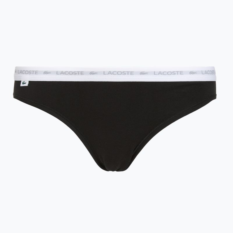 Chiloți pentru femei Lacoste 8F1338 3 perechi black/white/silver chine 6
