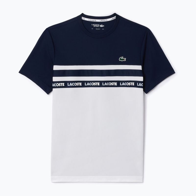 Tricou pentru bărbați Lacoste TH7515 white/navy blue 4