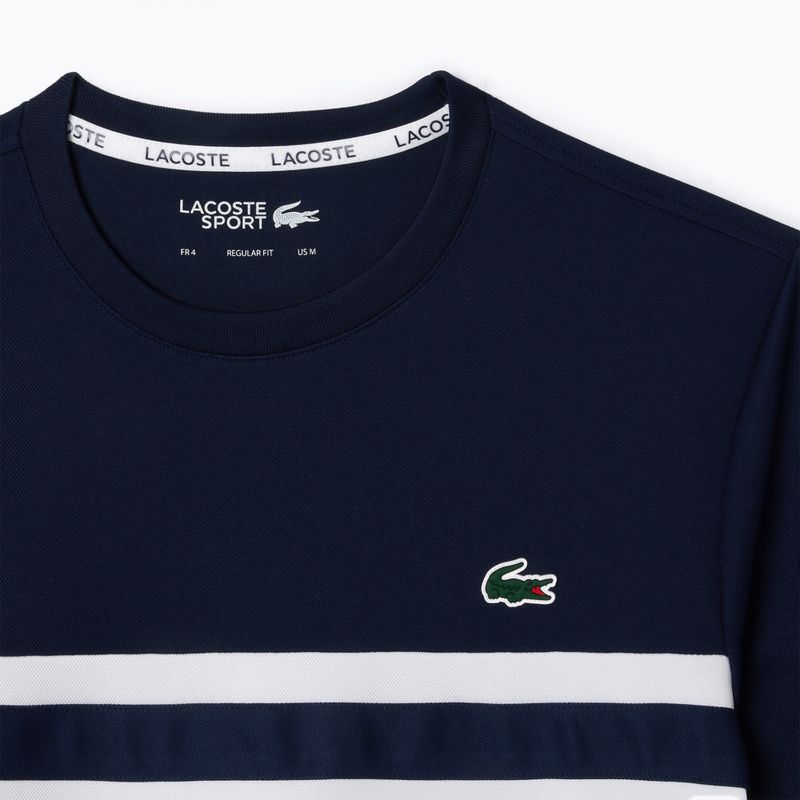Tricou pentru bărbați Lacoste TH7515 white/navy blue 5