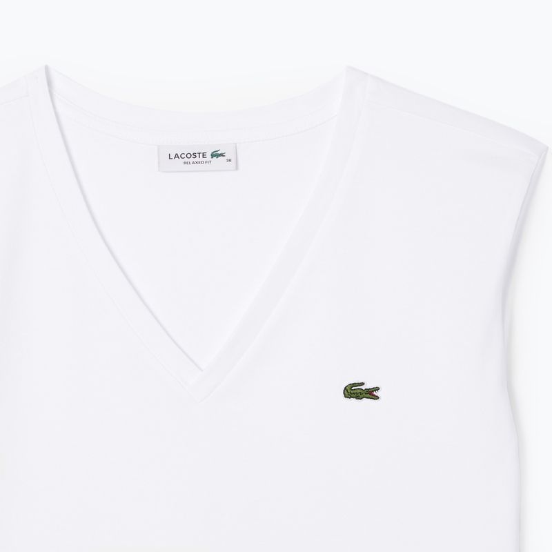 Tricou pentru femei  Lacoste TF7300 white 5