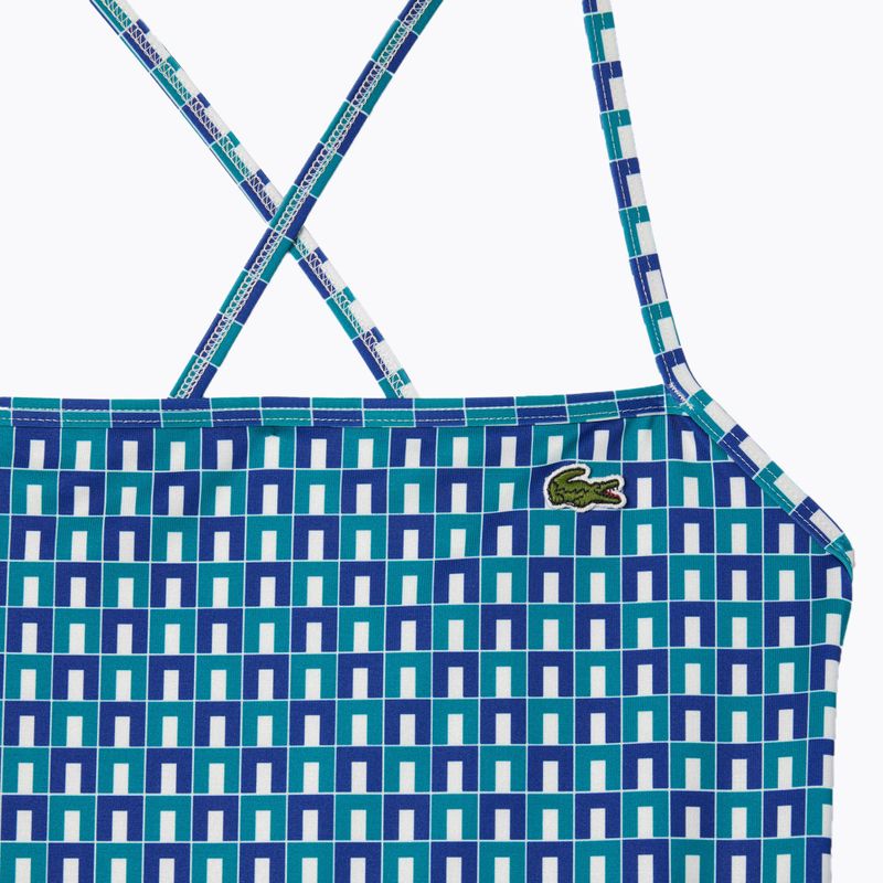 Costum de baie o piesă pentru femei Lacoste MF7264 mascarpone / sloe 0 / underground 3
