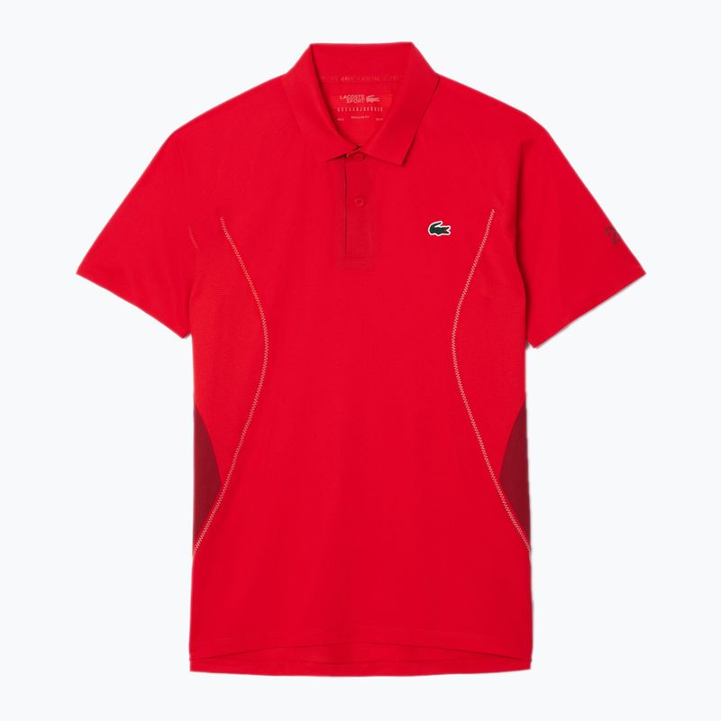 Tricou polo pentru bărbați Lacoste DH7311 redcurrant bush