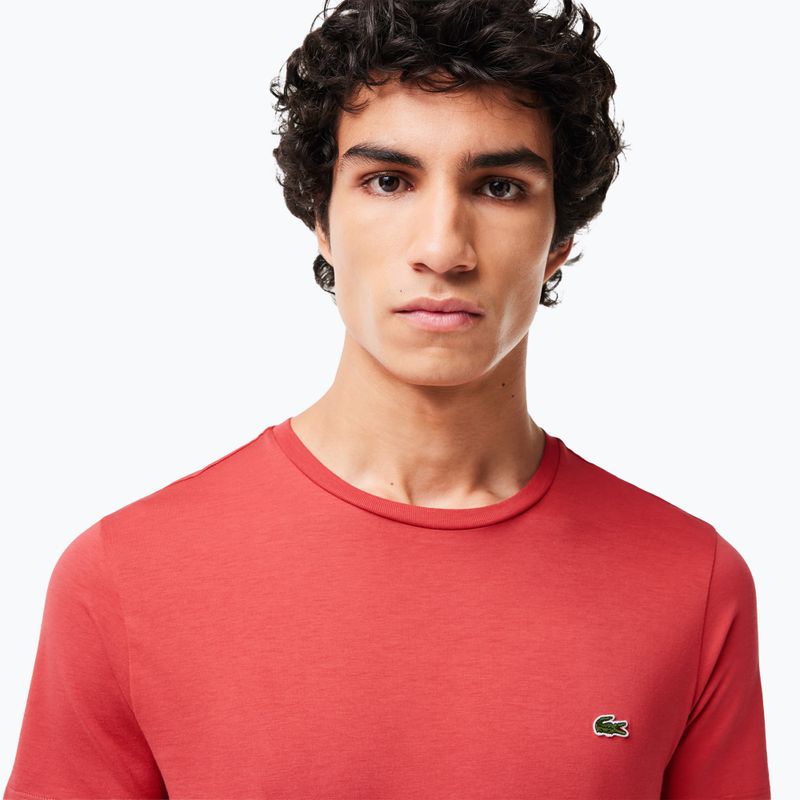 Tricou pentru bărbați Lacoste TH6709 sierra red 3