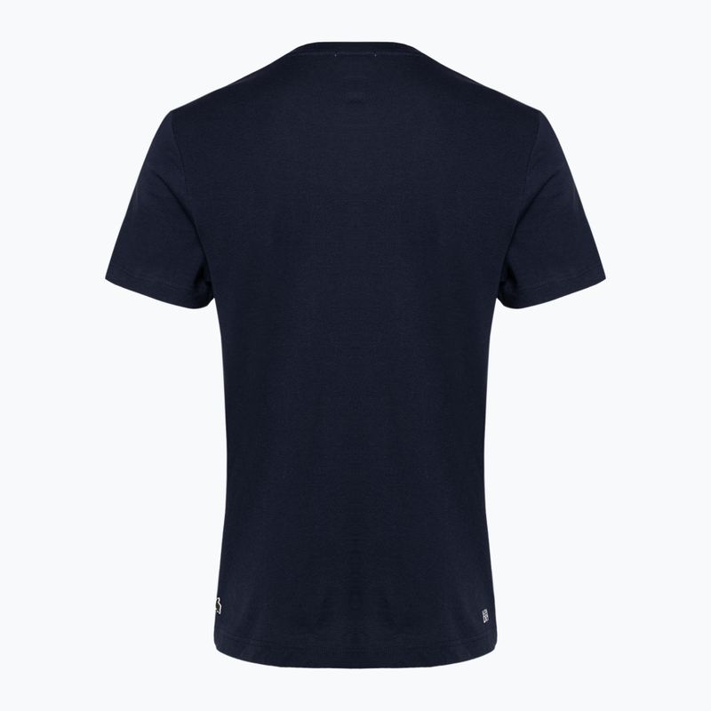 Tricou Lacoste pentru bărbați TH9068 albastru marin 2