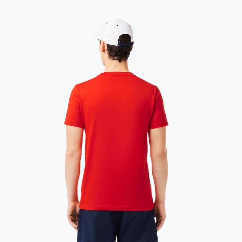 Lacoste Tenis X Novak Djokovic cămașă de tufișuri de coacăze roșii + set șapcă 2