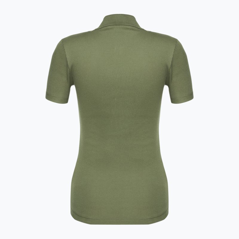 Tricou polo pentru femei Lacoste DF5377 khaki 2