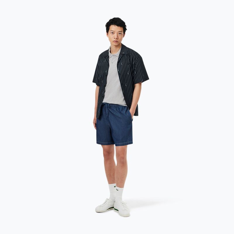 Tricou polo pentru bărbați Lacoste Polo DH5522 silver chine 2