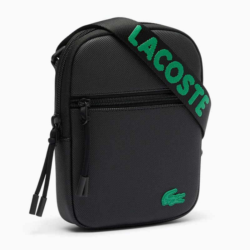 Borsetă pentru bărbați Lacoste NH4679TX jacquard webbing noir 3