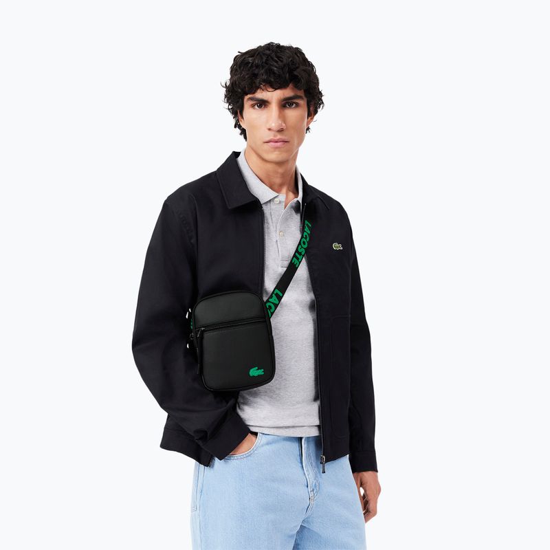 Borsetă pentru bărbați Lacoste NH4679TX jacquard webbing noir 6