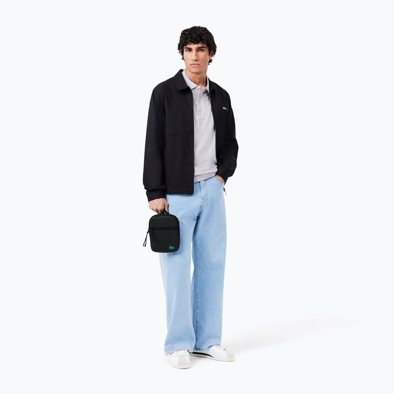 Borsetă pentru bărbați Lacoste NH4679TX jacquard webbing noir 7