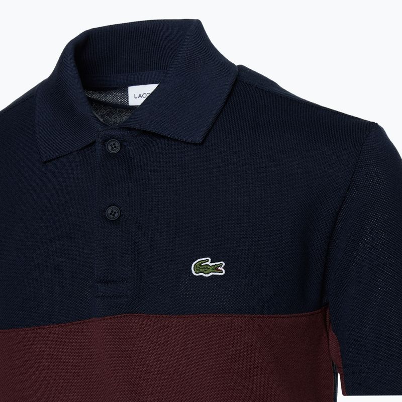 Tricou polo pentru copii Lacoste PJ2479 navy blue-expresso 3