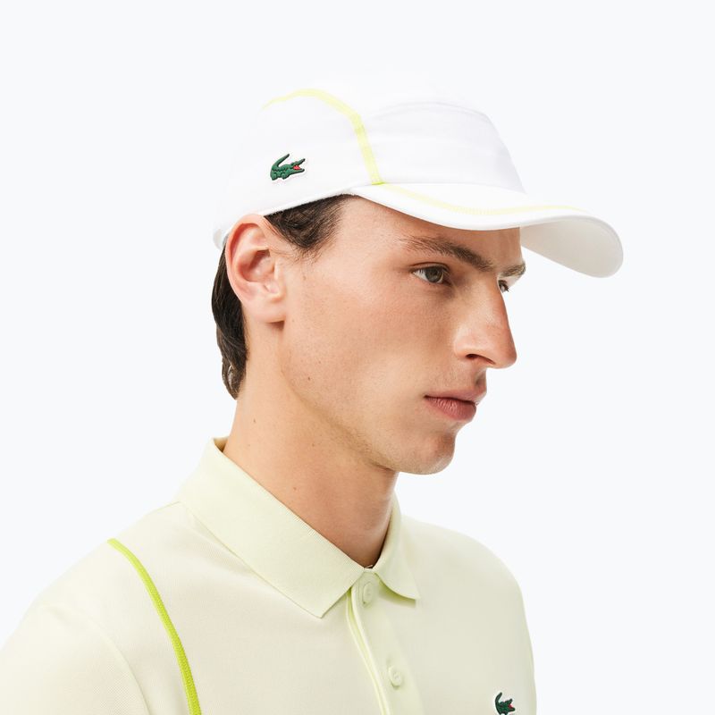 Șapcă pentru bărbați Lacoste RK7574 white/white 4