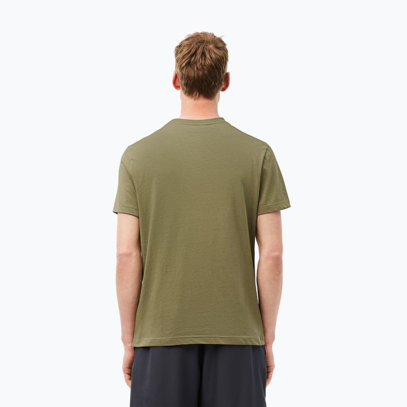 Tricou pentru bărbați  Lacoste TH2042 khaki/black 2