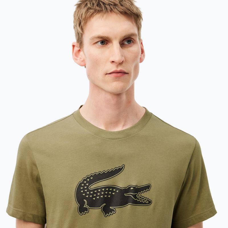 Tricou pentru bărbați  Lacoste TH2042 khaki/black 3