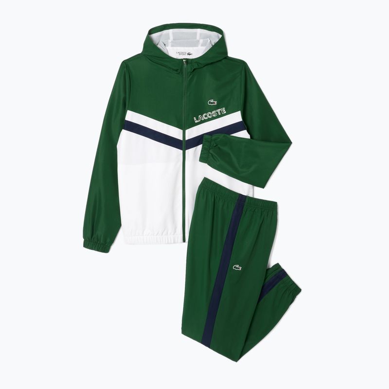 Trening pentru bărbați Lacoste WH4241 green/white/navy blue 6