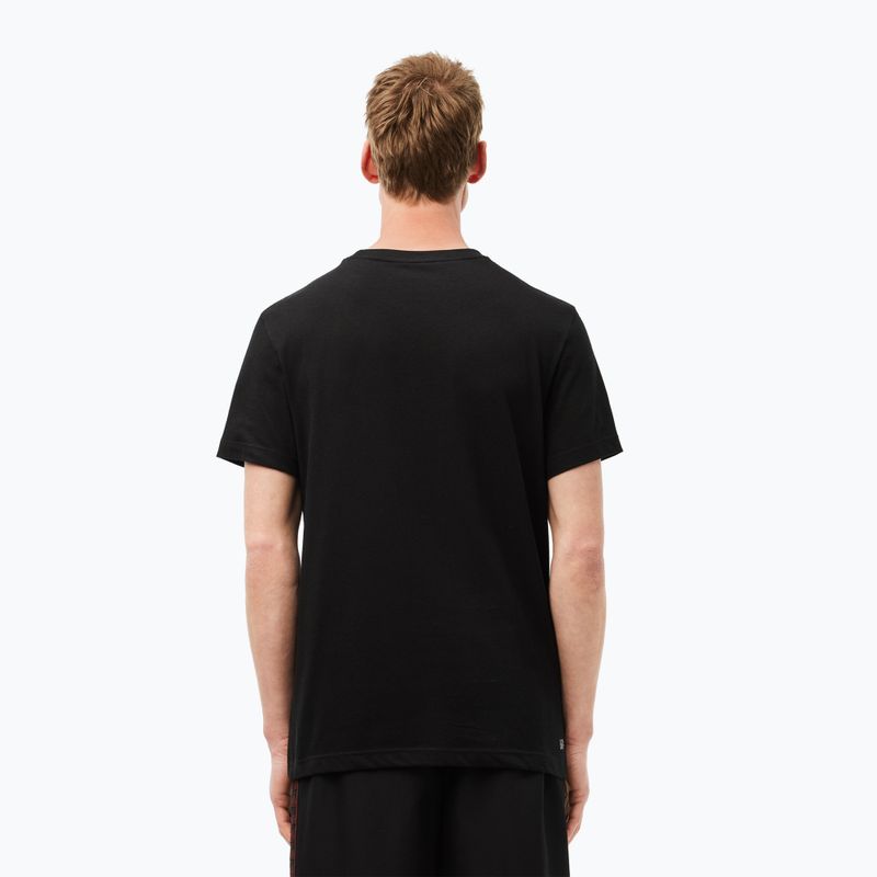 Tricou pentru bărbați  Lacoste TH2508 black/white 2