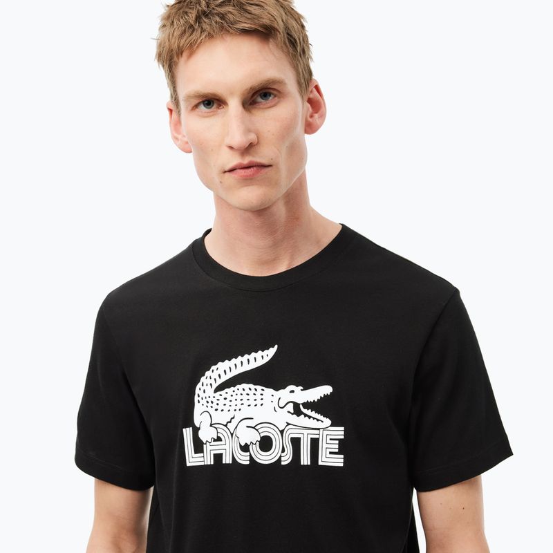 Tricou pentru bărbați  Lacoste TH2508 black/white 3
