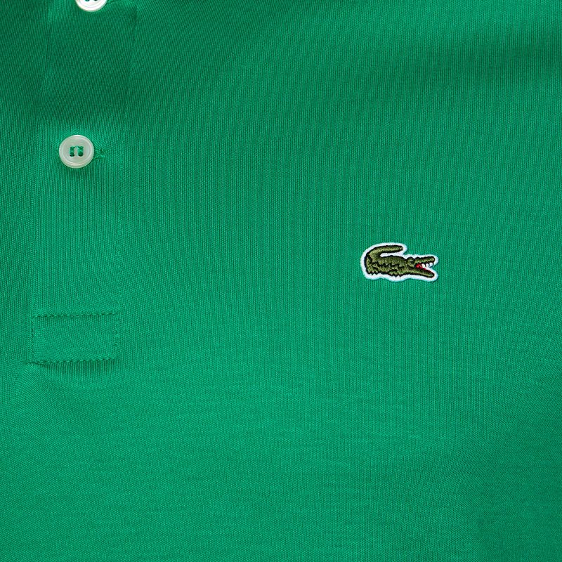 Tricou polo pentru bărbați Lacoste DH2050 fluorine green 3